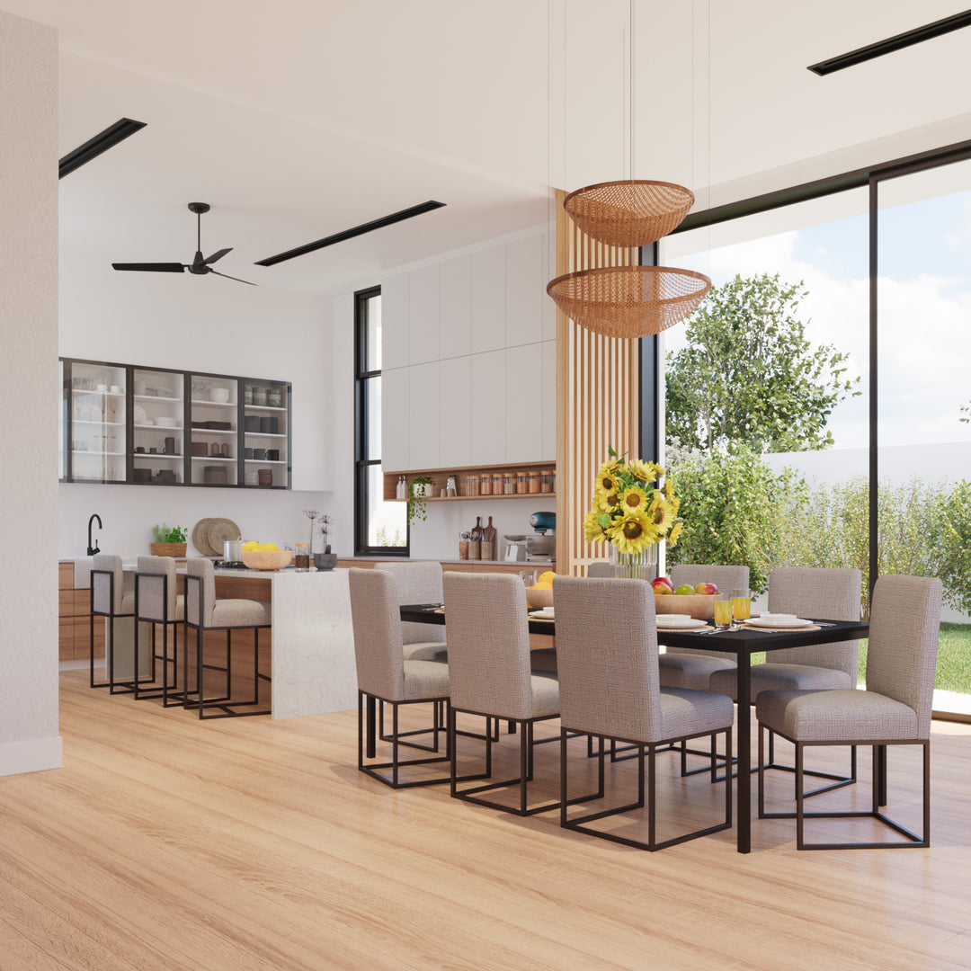 6-8 Seater Dining Table Rahul Jet Black