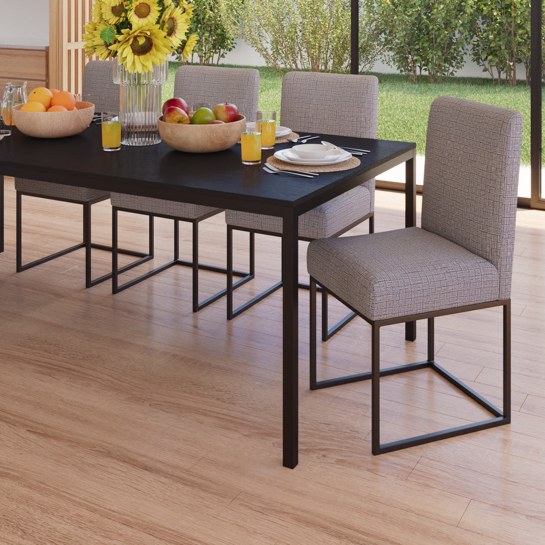 6-8 Seater Dining Table Rahul Jet Black