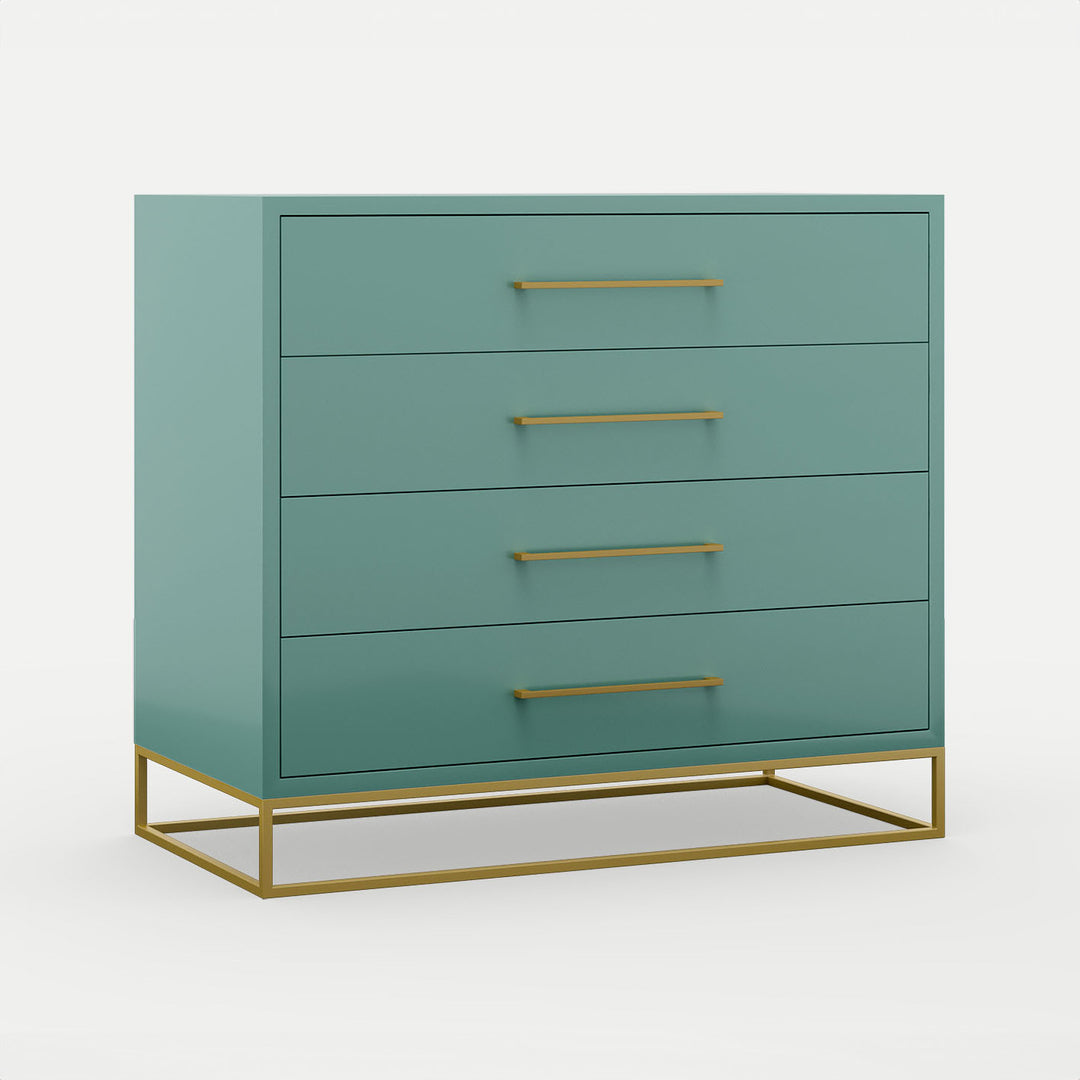 4 Drawer Server Lilo Satin Turquoise