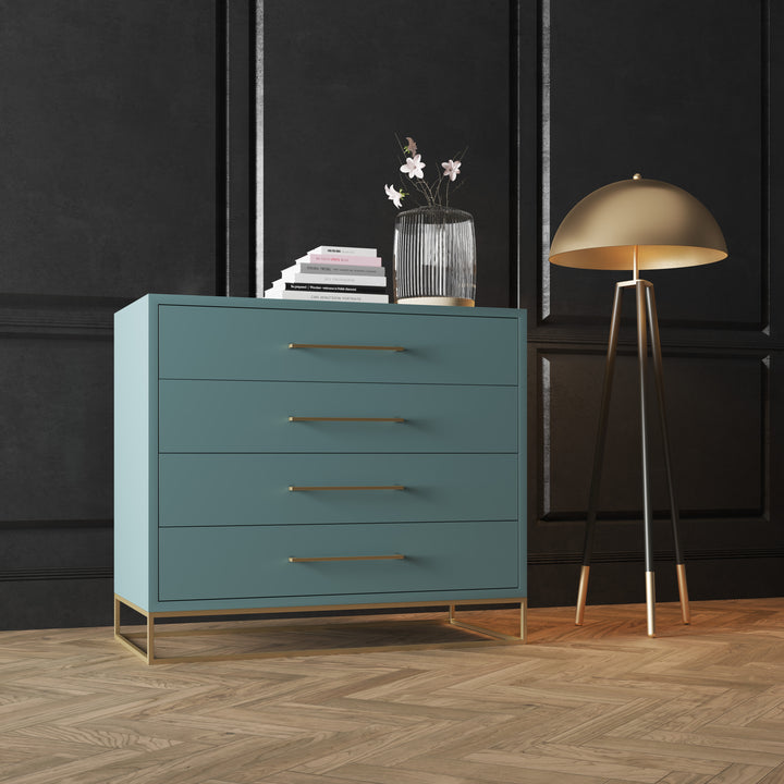4 Drawer Server Lilo Satin Turquoise