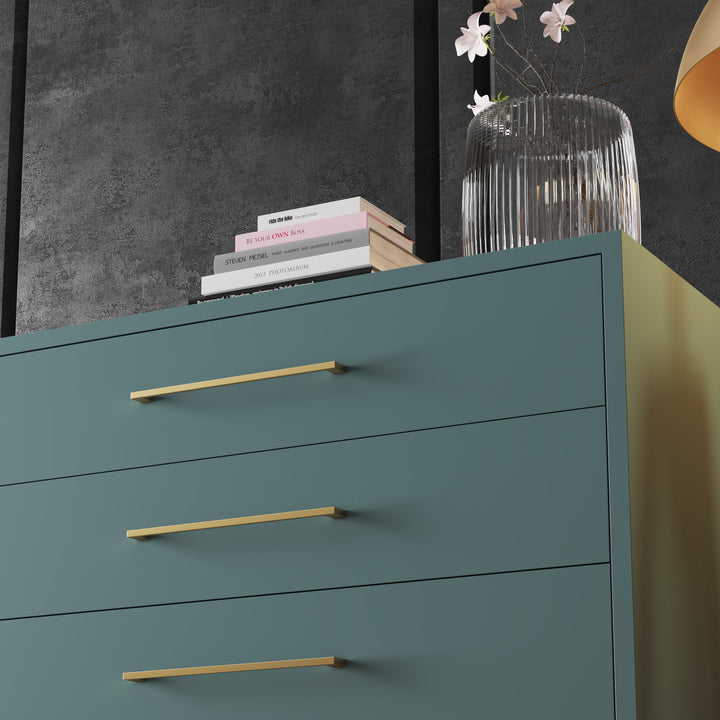 4 Drawer Server Lilo Satin Turquoise