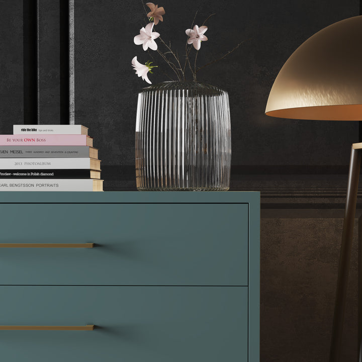 4 Drawer Server Lilo Satin Turquoise