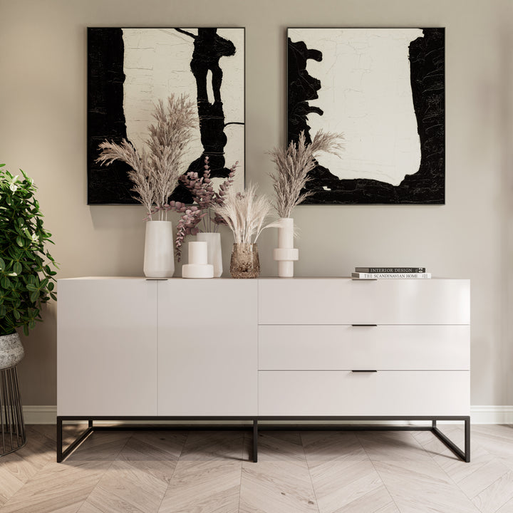 Gloss Server Oscuro Satin White
