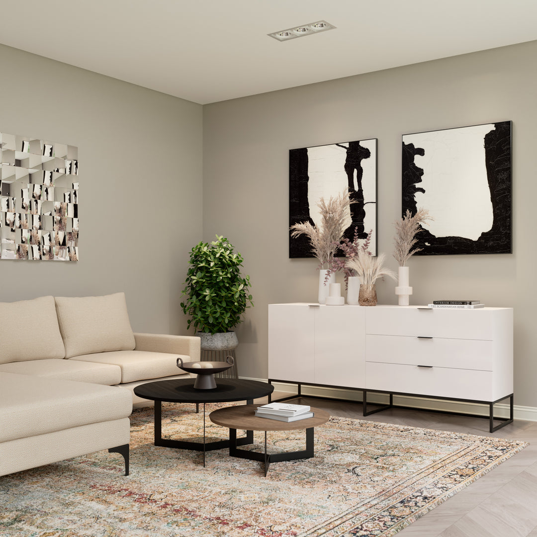 Gloss Server Oscuro Satin White