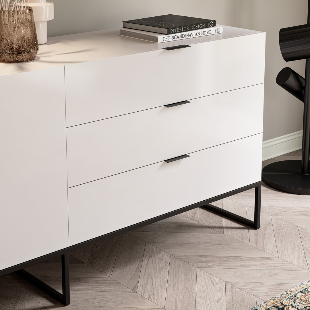 Gloss Server Oscuro Satin White