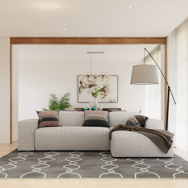 L-Shaped Couch Kuba Grey