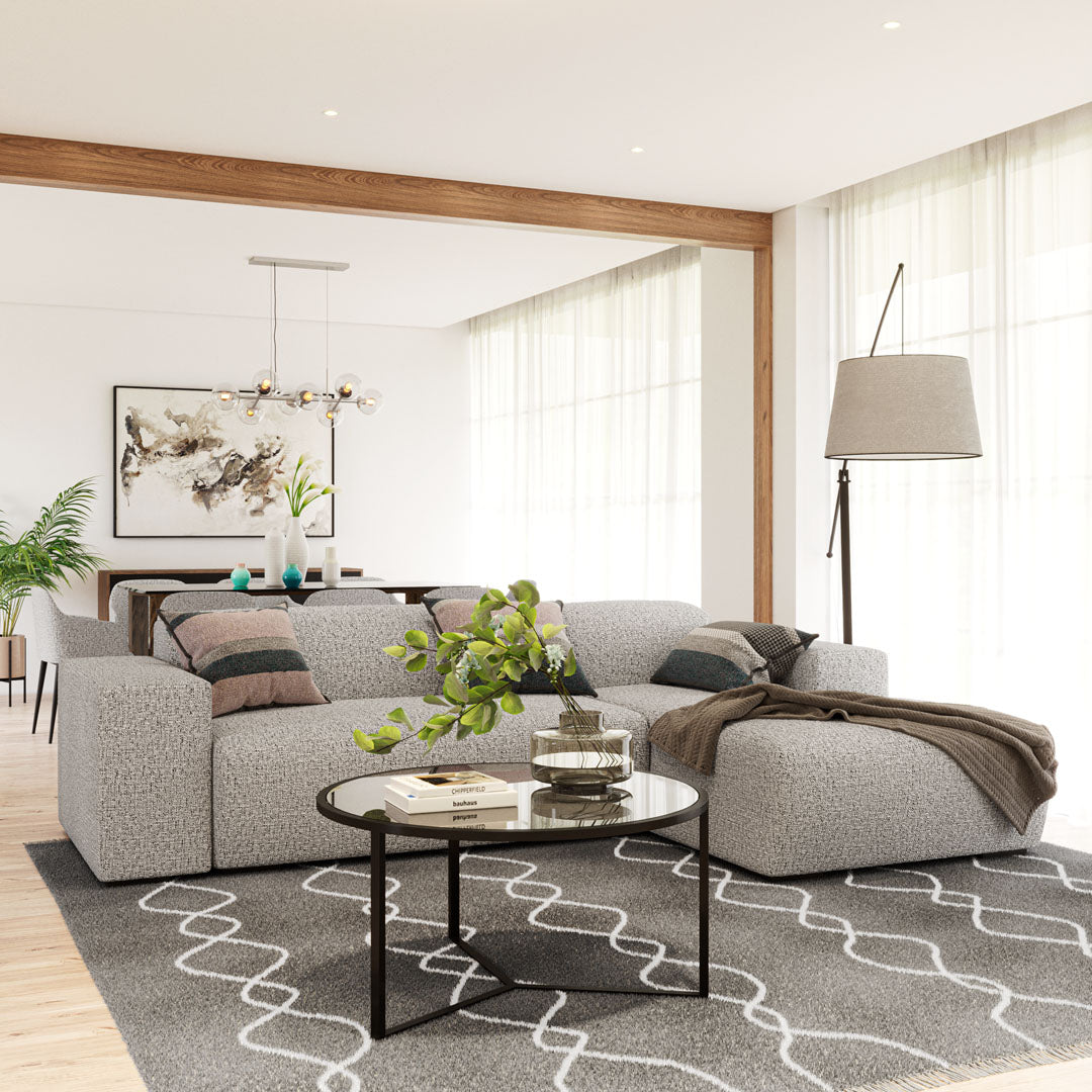 L-Shaped Couch Kuba Grey