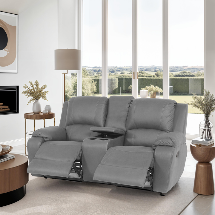 2 Division 2Act + Consol Recliner Paloma Grey