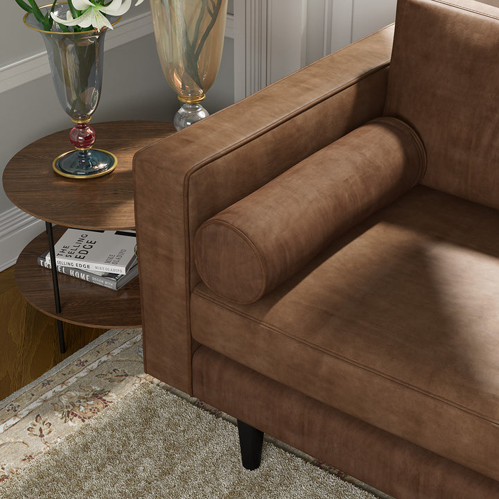 3 Seater Couch Volu Wild Whiskey Premium Leather