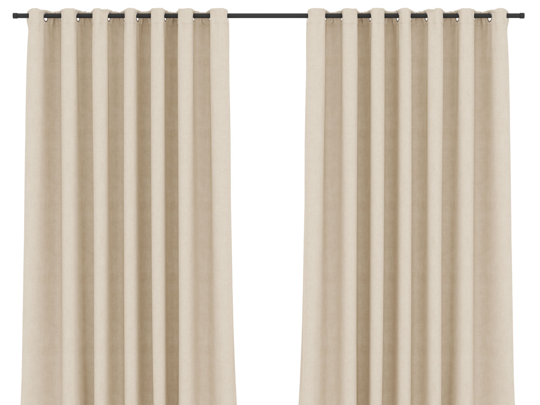 Blockout Curtain Eyelet Sandy Brown - 230 x 250 cm