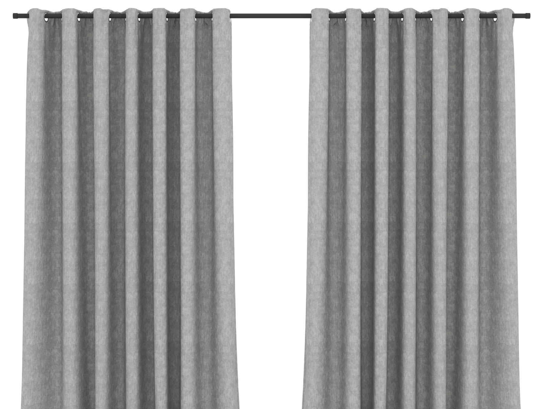 Blockout Curtain Eyelet Silver Grey - 230 x 218cm
