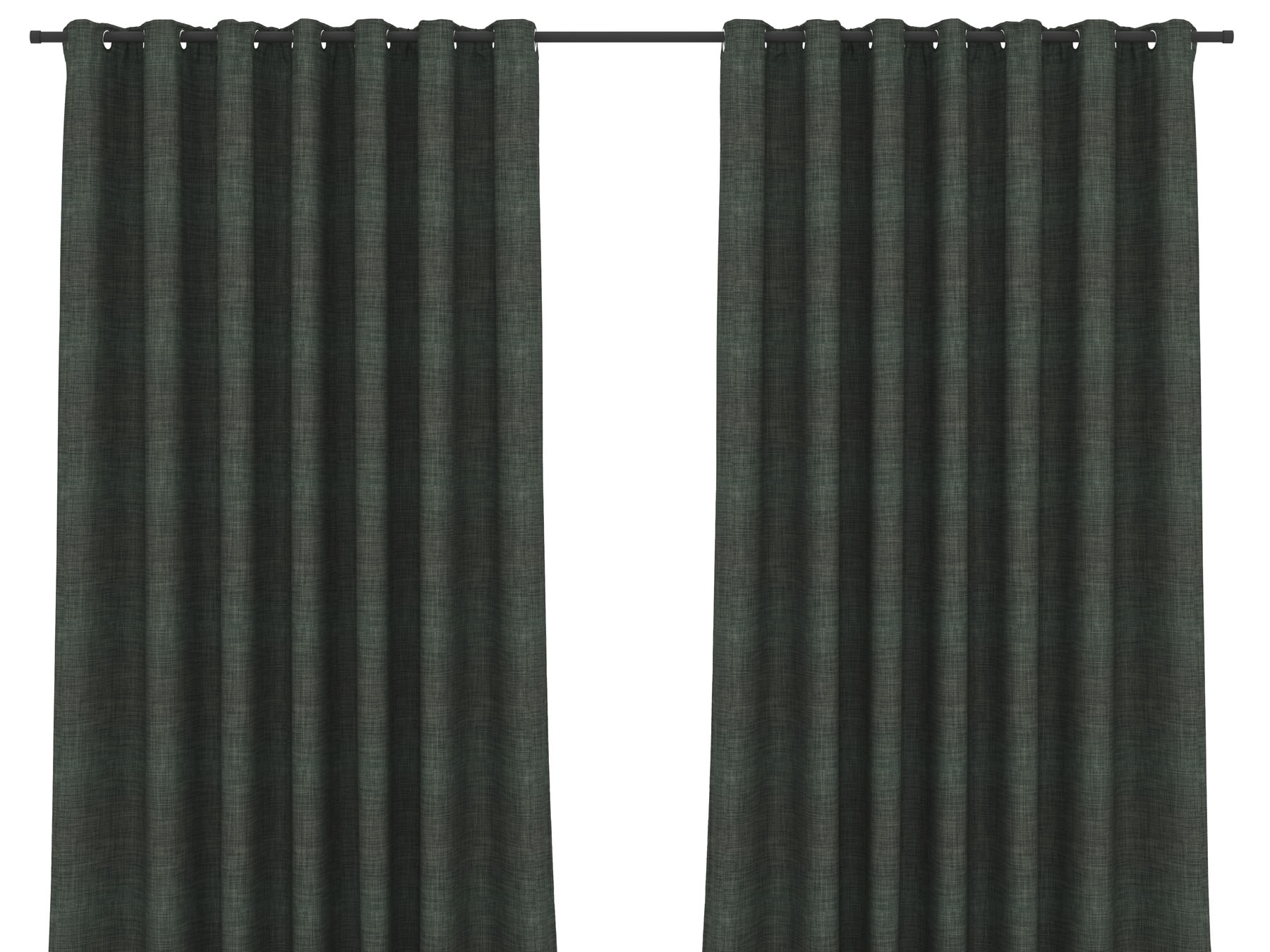 Blockout Curtain Eyelet Coal Grey - 230 x 218cm