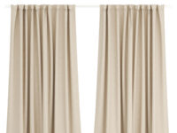 Blockout Curtain Taped Sandy Brown - 265 x 218cm