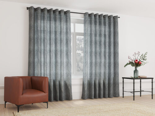 Sheer Curtain Eyelet Ash Grey - 230 x 218cm
