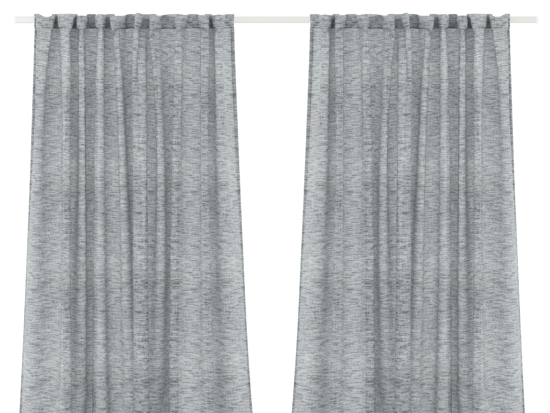 Sheer Curtain Taped Ash Grey - 265 x 218cm