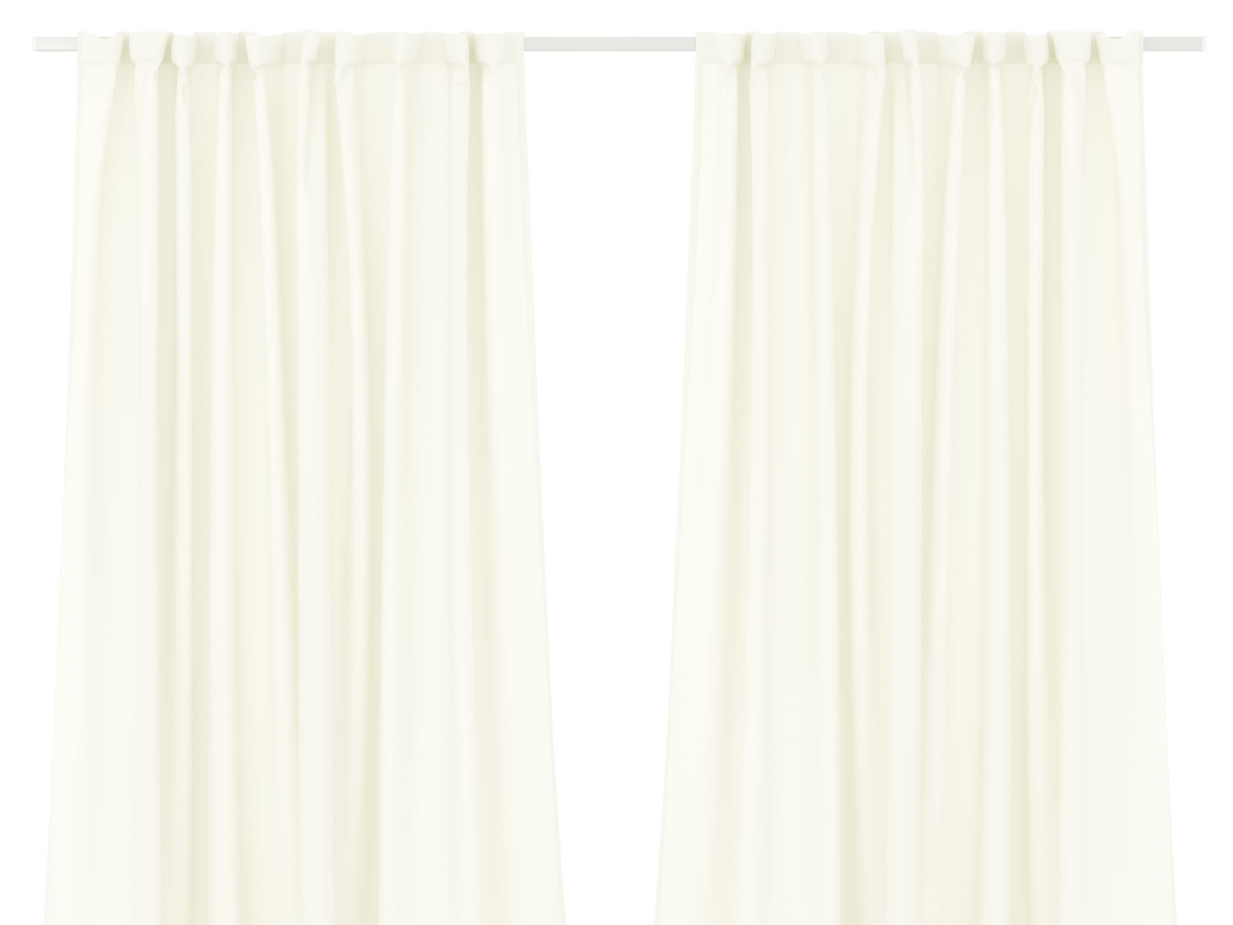 Sheer Curtain Taped Creamy White - 265 x 218cm
