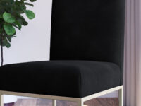 Dining Chair Vena Phantom Black Velvet