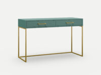 Satin turquoise dresser with steel gold legs , locally made in South Africa Johannesburg