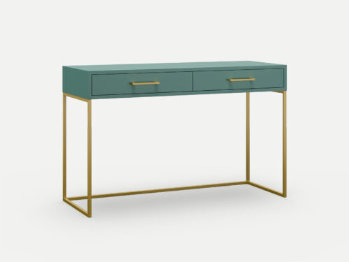 Satin turquoise dresser with steel gold legs , locally made in South Africa Johannesburg