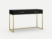 Satin black dresser with steel gold legs , locally made in South Africa Johannesburg