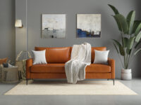 3 Seater Couch Urban Tan Premium Leather