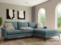 L-Shaped Couch Urban Royal Blue