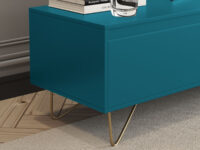 Hairpin TV Stand 3 Drawer Stylo Satin Teal